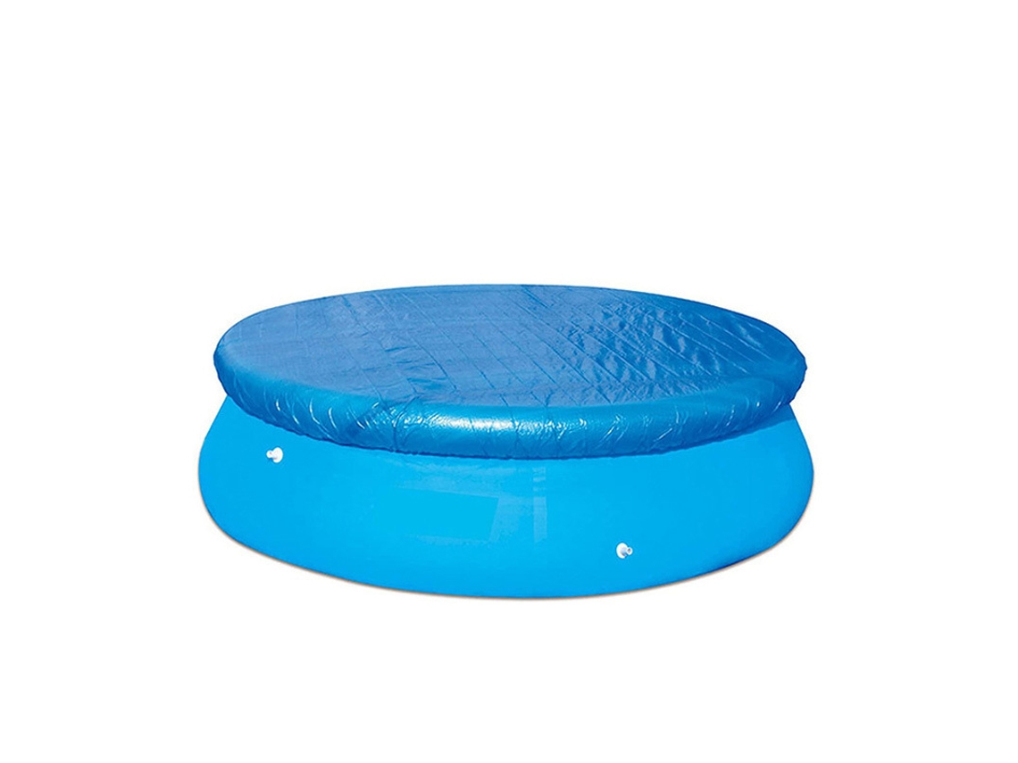 Capa Protetora Azul Para Piscina Redonda, Adequada Para Piscinas Com Um Diâmetro De 244 Cm (8 Pés).