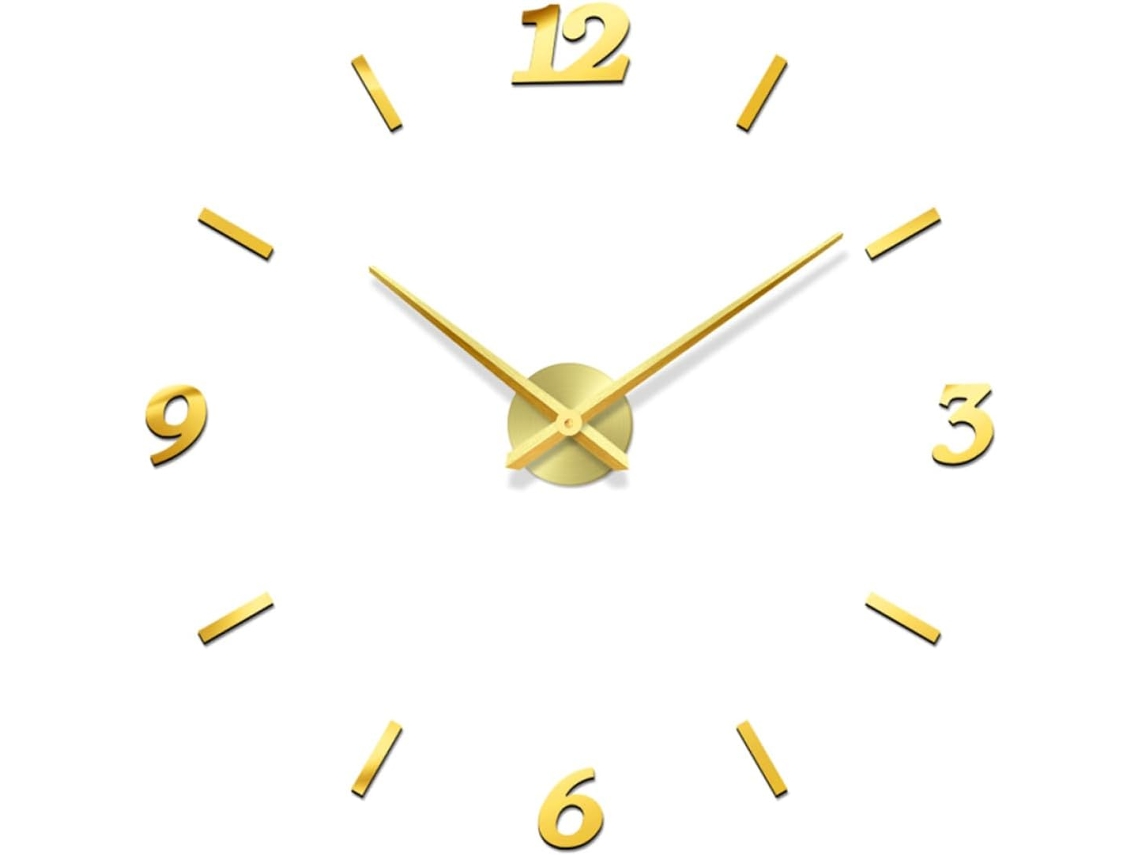 Relógio De Parede Grande, Relógio Decorativo, Relógio Para Sala De Estar, Relógio De Parede Numerado, Relógio De Metal Gokoco