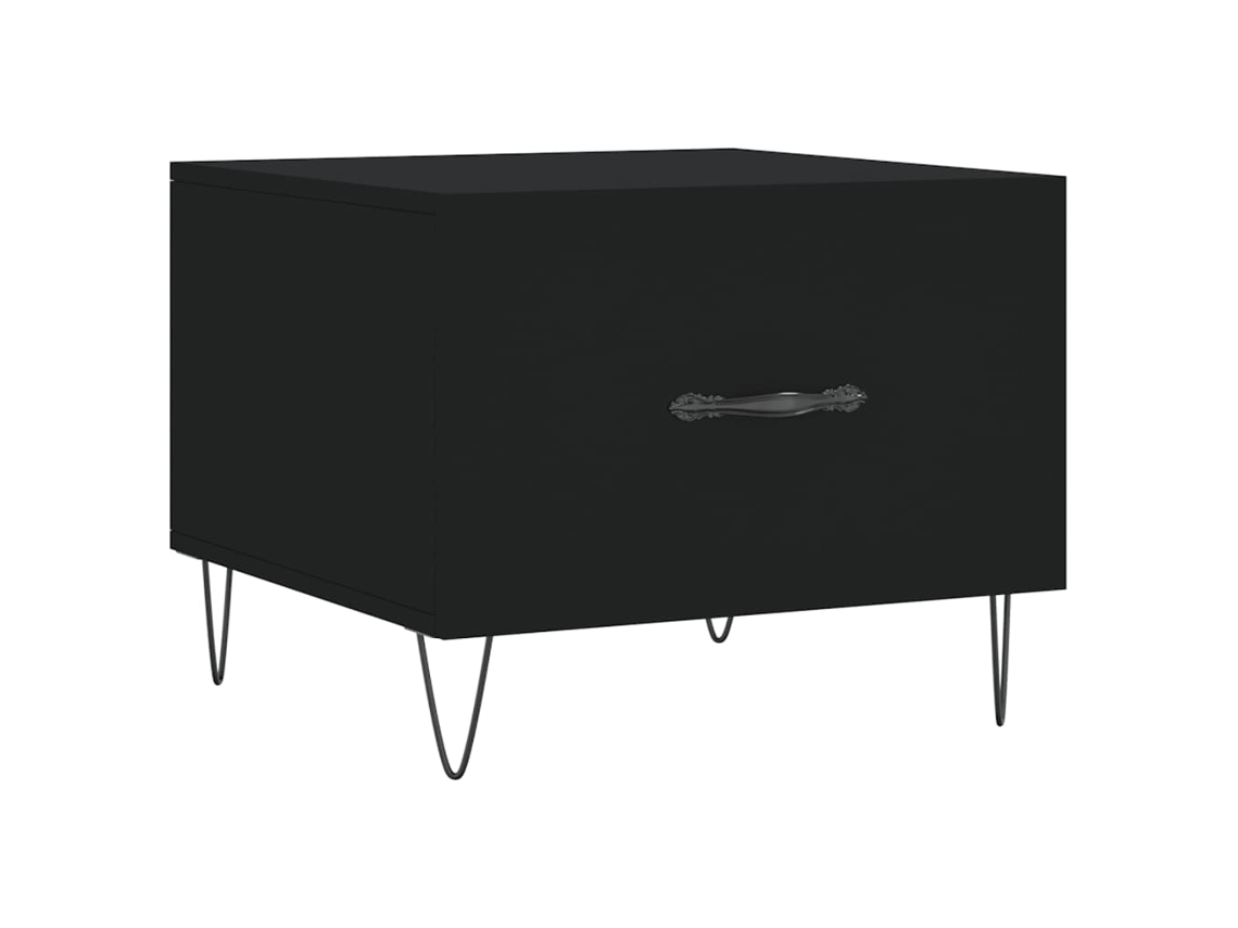 Mesa de centro 50x50x40 cm Derivados de Madeira Preto MAISON EXCLUSIVE