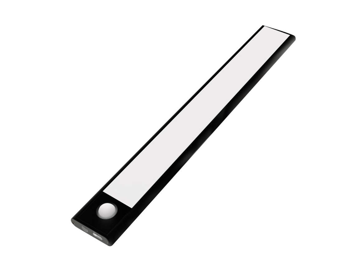 Lâmpada de armário Led 32 LEDs, 20cm, com sensor PIR, controle de luz, 3 cores, bateria recarregável, base magnética | S/MARCA