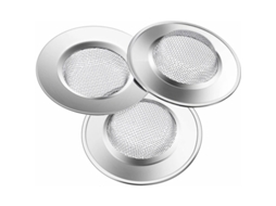 Conjunto De 3 Filtros De Pia De 7,7 Cm Em Aço Inoxidável Para Evitar Entupimentos