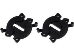 Kichouse 2 Peças Dobradiças De Tampo Mesa Em Abs, Conector De Mesa Para Móveis, Preto, Resistente À Corrosão, Mantém As