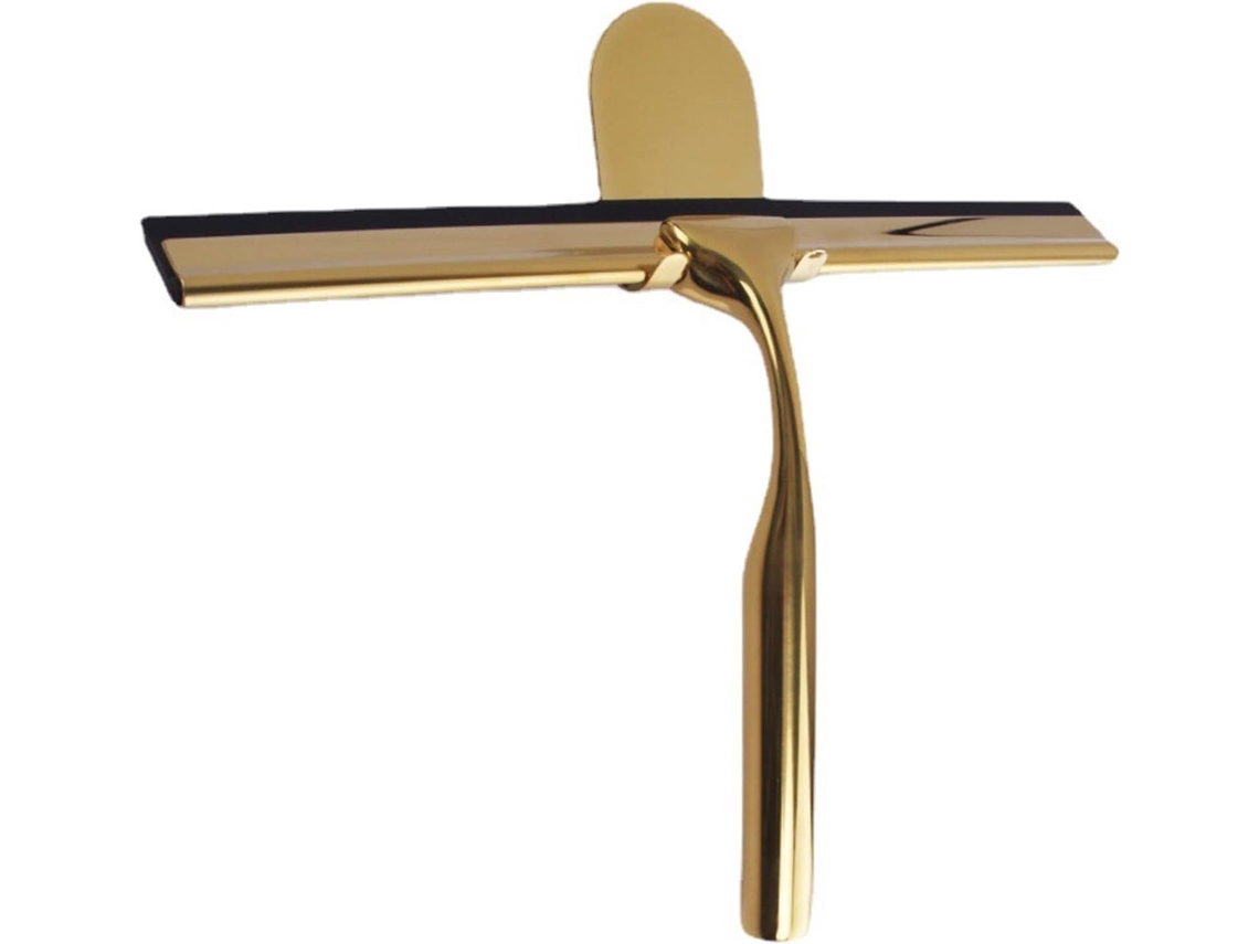 Raspador De Chuveiro Em Aço Inoxidável Dourado Para, Raspador De Chuveiro De Vidro Grande 9, 8', Silicone De, Chuveiro Com Suporte Sem Furos