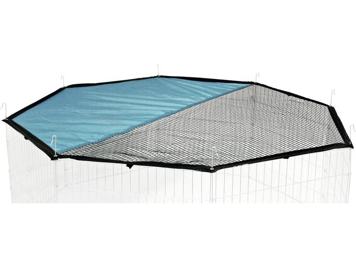 Parque Octogonal com Porta para Roedores KERBL (Opção: Cobertura de Proteção Solar)