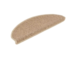 Tapetes Escada Adesivos Aspeto Sisal 30pcs 65x21x4cm Cor Areia MAISON EXCLUSIVE