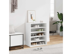 Vidaxl Armário Para Sapatos 60x35x70 Cm Derivados De Madeira Branco
