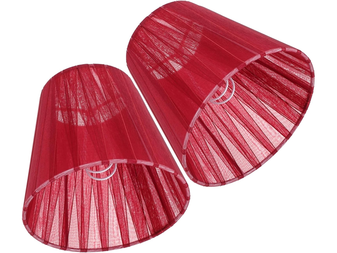 Conjunto De 2 Luminárias De Teto Em Tecido Quente.
