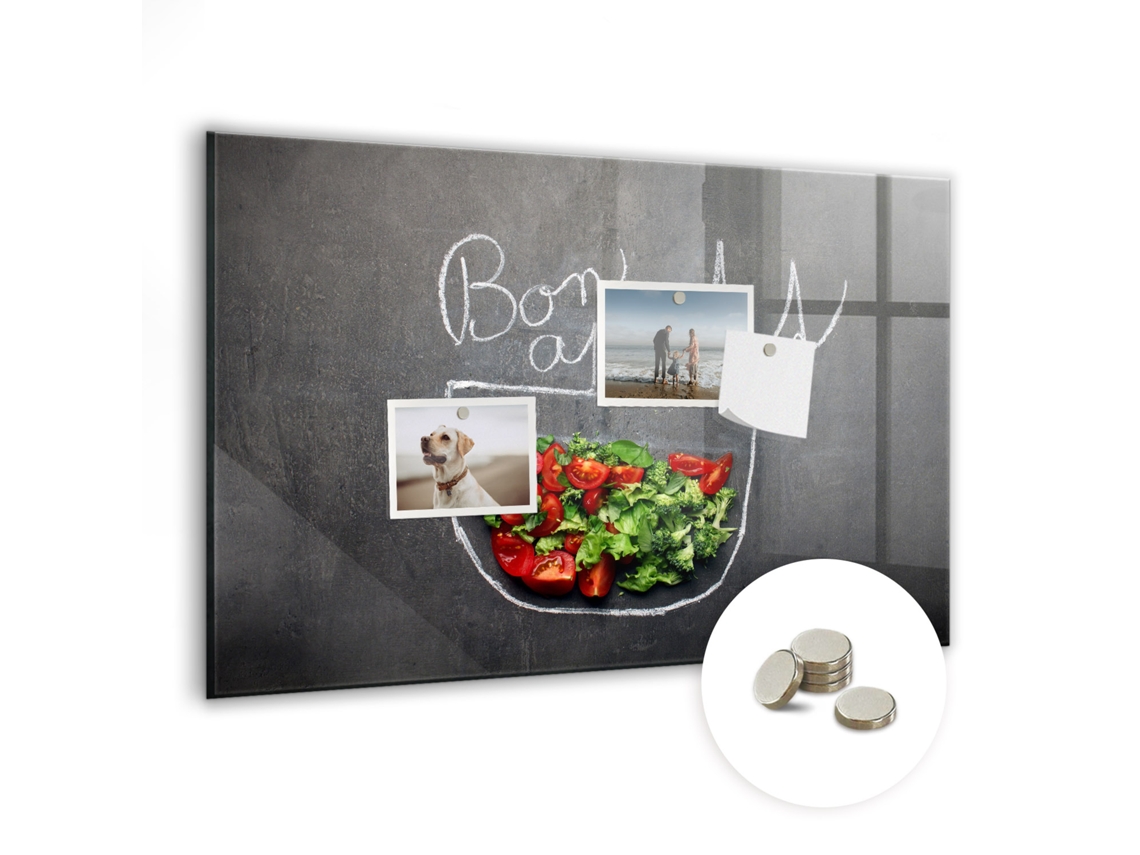 Quadro Magnético Inscrição "bom Apetite" Para A Sala De Estar Espelharte (60x40 Cm)