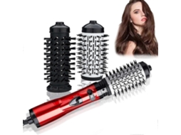 3-em-1 Hot Air Styler E Secador De Cabelo Rotativo, Escova Giratória Do Secador De Cabelo, 2 Escovas Intercambiáveis ​​para Cabelo Seco E Molhado