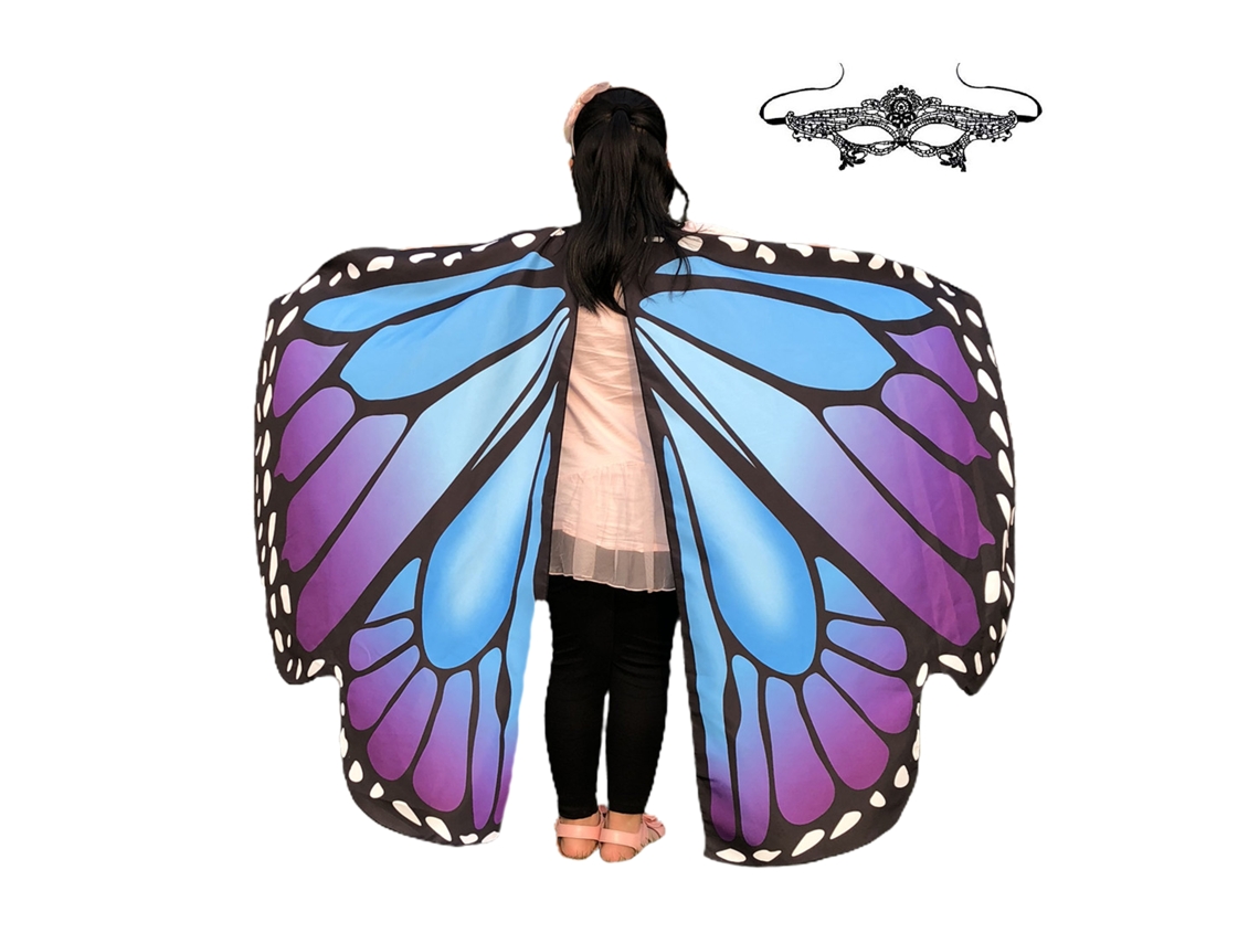 Laxiscreed Cape Halloween E Dança Do Ventre Com Borboleta Grande Spin Para Festas E Espetáculos