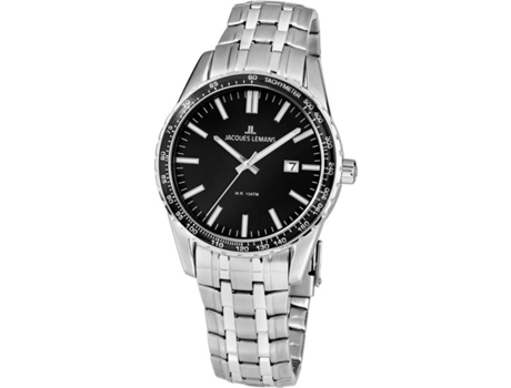 Relógio JACQUES LEMANS Homem (Aço Inoxidável - Prateado)