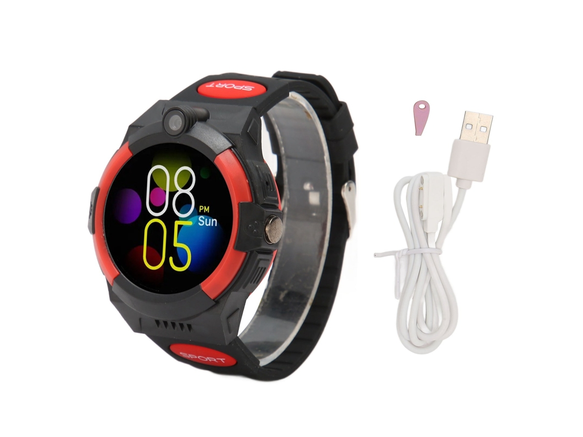Relógio Inteligente Para Crianças 4g Com Chamada De Voz E Vídeo Localização Lbs Ip67 Touch Screen Sos