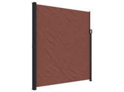 Toldo lateral retrátil VIDAXL castanho