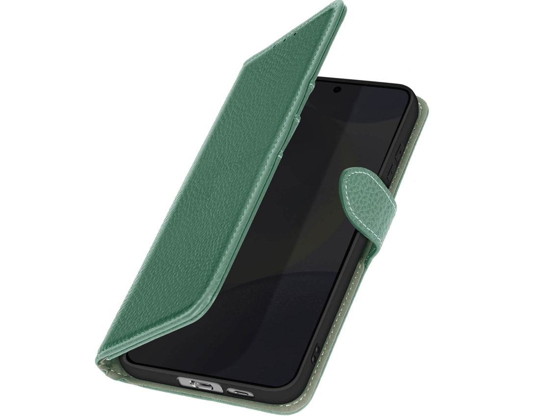 Capa Fólio Aba Antirfid Para Samsung Yemaesre Pele Bege