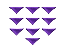 Guardanapos de Mesa de Jantar de Pano 10 Peças 48*48 Cm Poliéster Lavável Restaurante/Casamento/Hotel/Acessórios de Mesa Diários Roxo