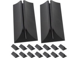 Suporte Para Divisória De Mesa, 16 Peças, Abs Preto, Encaixe De 4, 2mm