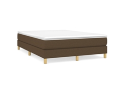 Box Spring Bed, Box Spring Beds Vidaxl Marrom Tecido (140 X 190 Cm)