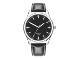Relógio de Pulso Masculino de Couro Pu Estilo Casual com Movimento de Quartzo