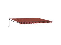 Conjunto 1 Toldo Externo Vidaxl Laranja Poliéster (450 X 300 X 165 Cm)