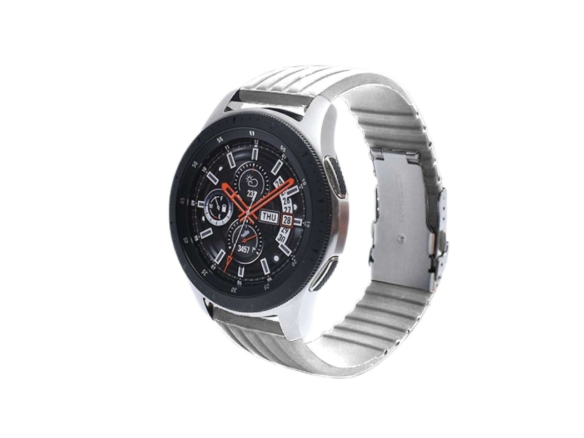 Bracelete Silicone Stripe Adaptável Amazfit Gtr 2E Branco