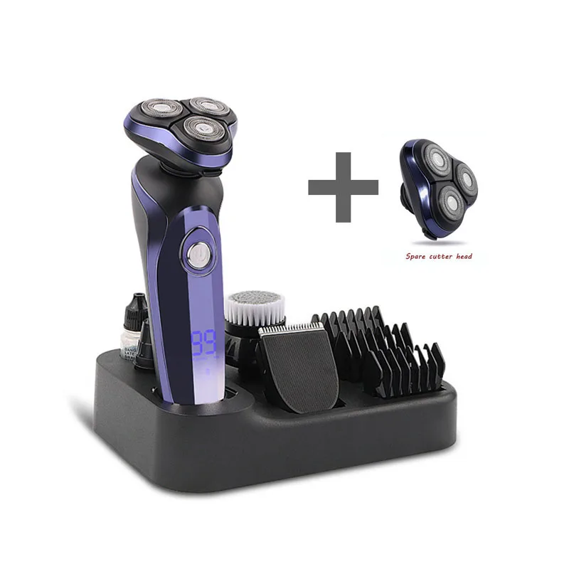 (interface Usb) Barbeador À Prova D'água Para Uso Seco E Molhado, Apara Pelos Do Nariz E Das Orelhas.
