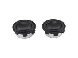 2026 2 Alto falantes Mini 1 Polegada 4 Ohmios 3w 28mm de Faixa Completa com Borda de Pu e Base de Alumínio