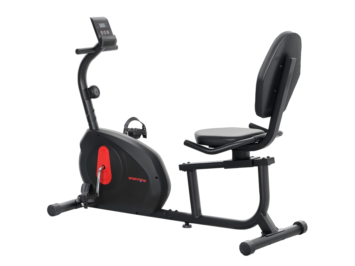 Bicicleta estacionária 103 139x61x100,5 Cm preto resistência magnética ajustável tela LCD | S/MARCA
