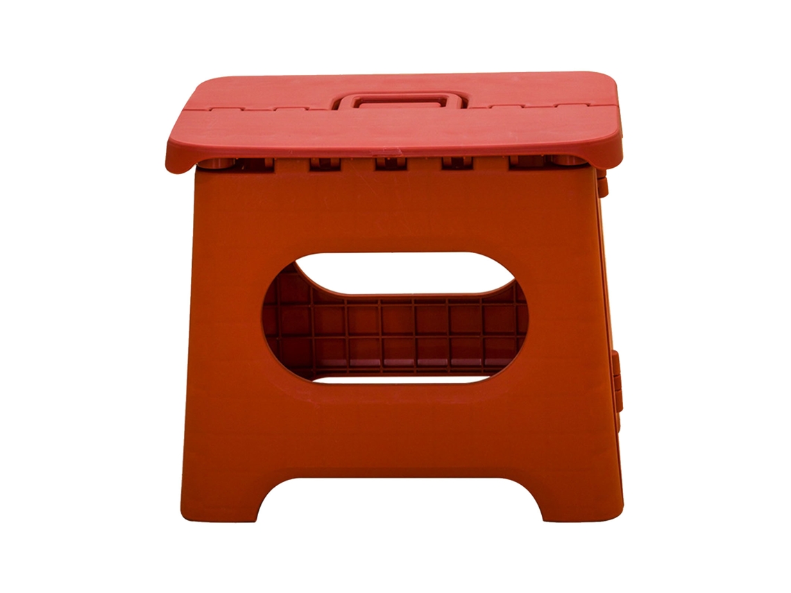 Banquinho infantil plástico plegável, portátil, 100kg, leve, para acampamento, piquenique, vermelho, tamanho L S/MARCA