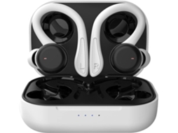 Fones De Ouvido Sem Fio Brancos Com Ganchos Para Corrida, Fones De Ouvido Para Treino Bluetooth, Cancelamento De Ruído, Pequenos Fones De Ouvido Ajus