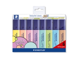 Marcador STAEDTLER Textsurfer® Classic®, Ponta Cinzel, Traço 1-5 Mm, Várias Cores Pastel