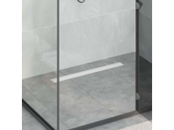 Vidaxl Dreno De Chuveiro 2 Em 1 Prateado 80 Cm Aço Inoxidável 304