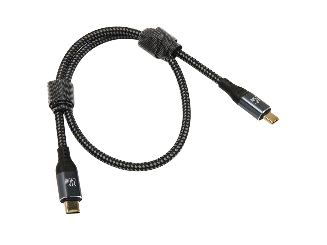 2026zentro-cabo Usb C Para Usb C 1.6ft Macho Para Macho Pd240w Pd3.1 Chip E Mark Nylon Para Laptop Celular Tablet