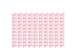 100 Clips De Papel Em Forma De Cachorro Metalizados Fofos Para Estudantes, Marcadores De Livros Rosa