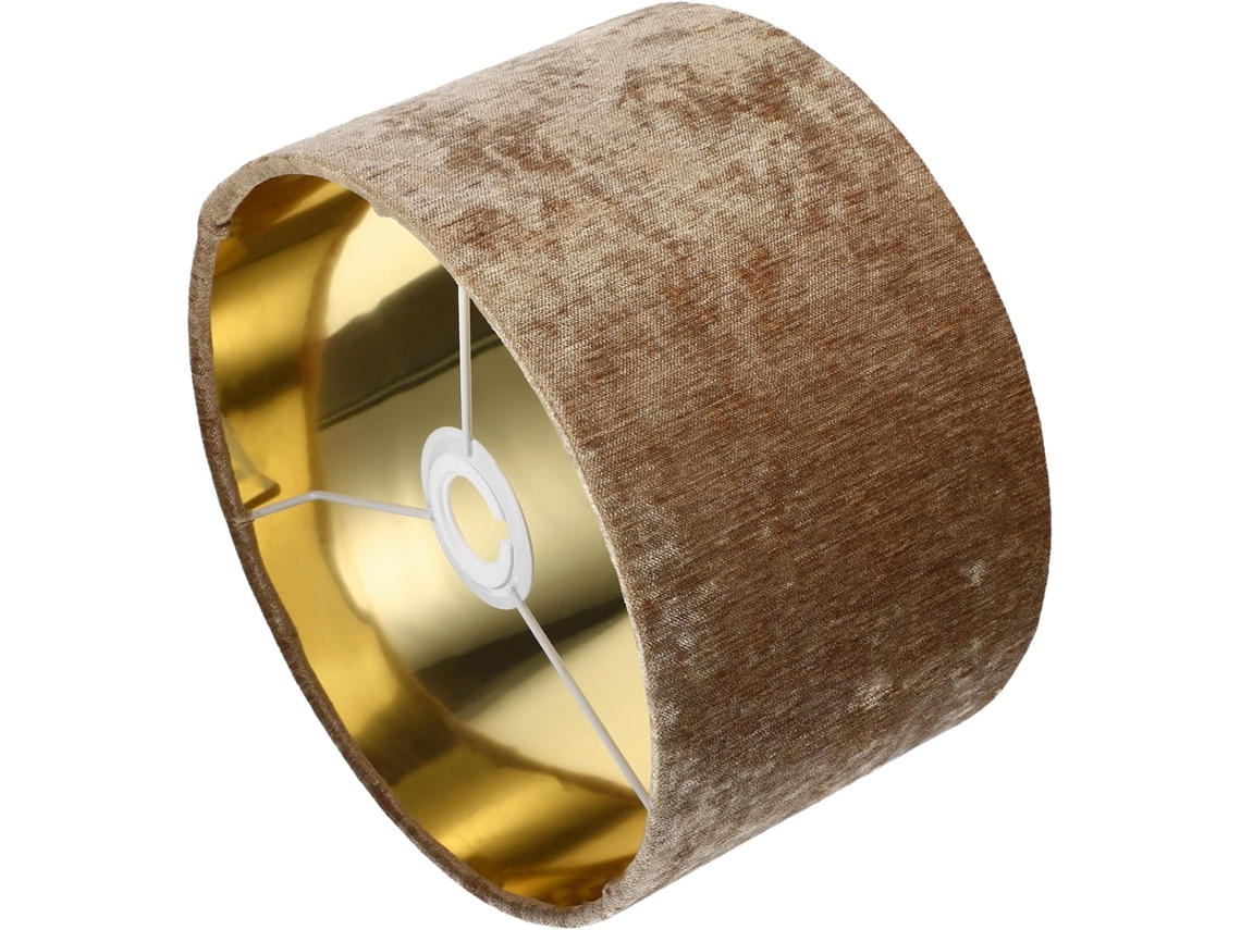 Abajur Dourado Para Luminária De Mesa E De Chão, Capa Decorativa Para Quarto, Sala De Estar E Escritório.