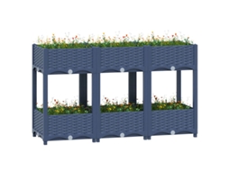 Vidaxl Canteiro Elevado 120x40x71 Cm Polipropileno