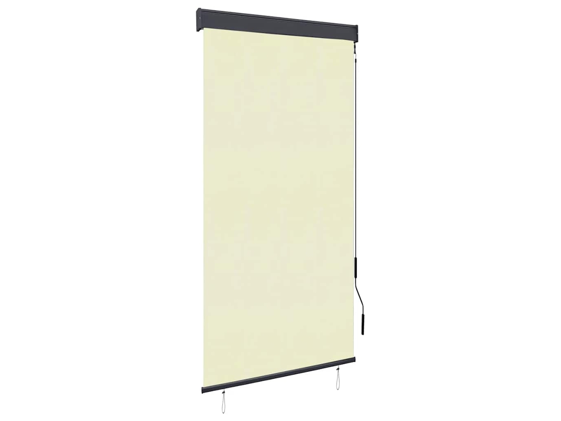 Vidaxl Estore De Rolo Para Exterior 80x250 Cm Creme