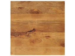 Vidaxl Tampo De Mesa Quadrado 80x80x2,5 Cm Mangueira Maciça