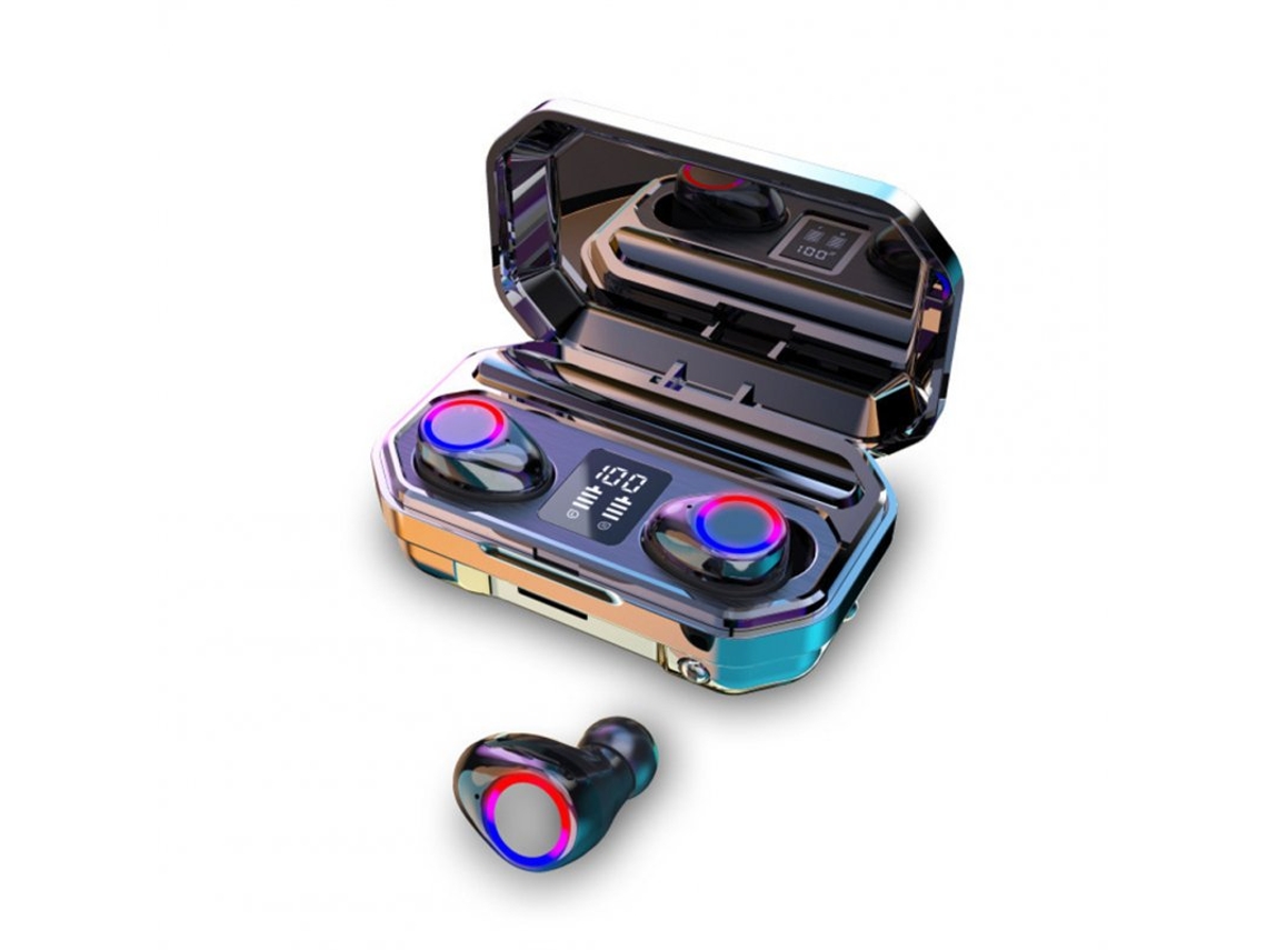 Auriculares Bluetooth True Wireless M12 Ompatível com Binaural com Redução de Ruído Estéreo Preto