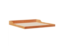 Conjunto 1 Estrado De Cama Plataforma Vidaxl Castanho Madeira De Pinho Maciça (200 X 220 Cm)