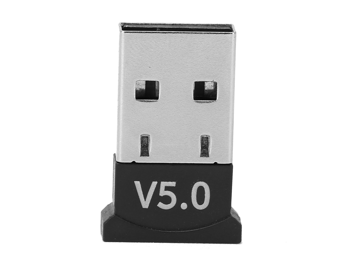 Adaptador Bluetooth 5.0 Wireless Usb Receptor, Transmissor, Acessório Cor Preta Luz Dourada