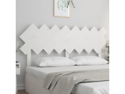 Vidaxl Cabeceira De Cama 159,5x3x80,5 Cm Pinho Maciço Branco