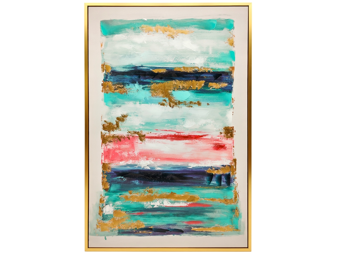 Pintura Abstrata Em Tela Pintada À Mão, 120x80 Cm, Decoração Moderna Para Sala De Estar, Com Moldura De Madeira Multicolorida.