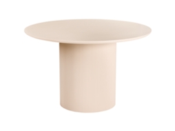 Mesa De Jantar BELIANI Newell De Mdf Creme Claro 120x120x75