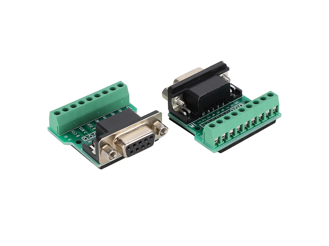 Laxiscreed Adaptador Db9 Para Serial Com 9 Pinos E Pitch De 3,96mm Para Comunicação