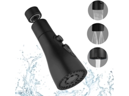 Pulverizador Preto Para Torneira De Cozinha, Bico Com 3 Posições Cozinha Aquaforge (preto)
