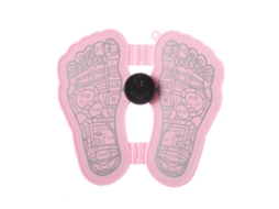 Massageador De Pés Portátil Mlr-125 Mini Para Idosos, Com Estimulação Elétrica Neuromuscular (ems), Relaxame Nto Dos Em Casa. Cor: Rosa (