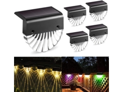 Luzes Solares Jardim 2 Modos Branco Quente Rgb