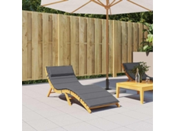 Vidaxl Almofadão P/ Espreguiçadeira 180x60x4cm Tecido Oxford Antracite