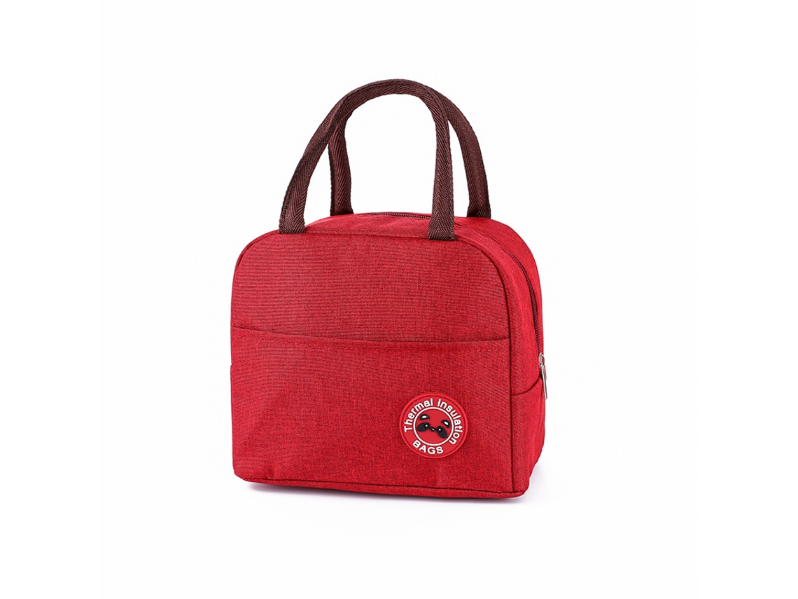 Lurelia Bolsa Térmica Para Almoço Portátil Isolado Com Alça Vermelho V777