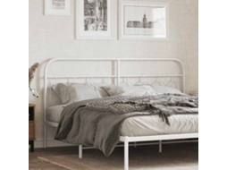 Vidaxl Cabeceira De Substituição 193 Cm Metal Branco